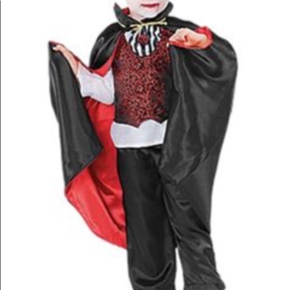 Lil Dracula Halloween Costume Size 4-6 New In Pkg